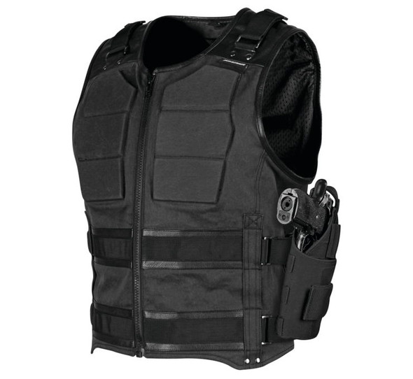 Speed and Strength Men's True Grit Armored Vest Black L 1114-0501-0054