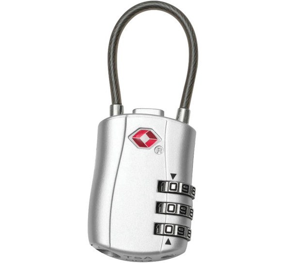 Kuryakyn TSA-Approved Cable Lock Silver 5850