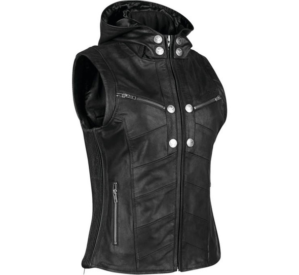 Speed and Strength Women's Hell's Belles Leather Vest Black L 889741