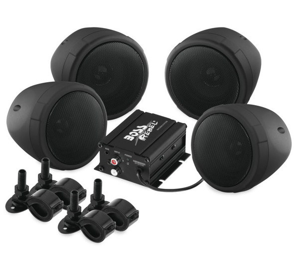 Boss Audio Systems 1,000-Watt Bluetooth 3" Speaker Kit Black 3" MCBK470B