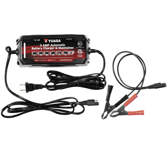 Yuasa 3-Amp Automatic Charger and Maintainer YUA3AMPCH