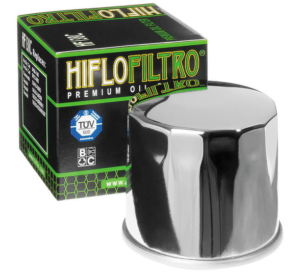 Hiflofiltro Oil Filters Chrome HF138C
