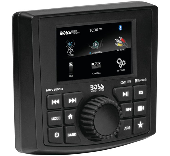 Boss Audio Systems Gauge-Style Mech-Less Multimedia Player Black 3" MGV520B