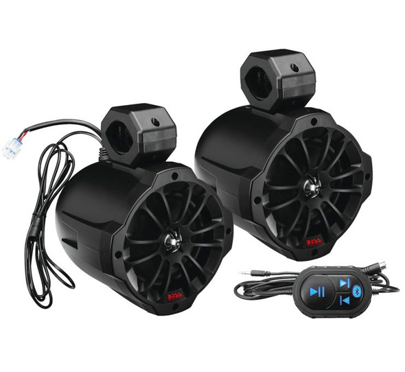 Boss Audio Systems Amplified Bluetooth Roll Cage Speaker Pods Black 6.5" B62ABT