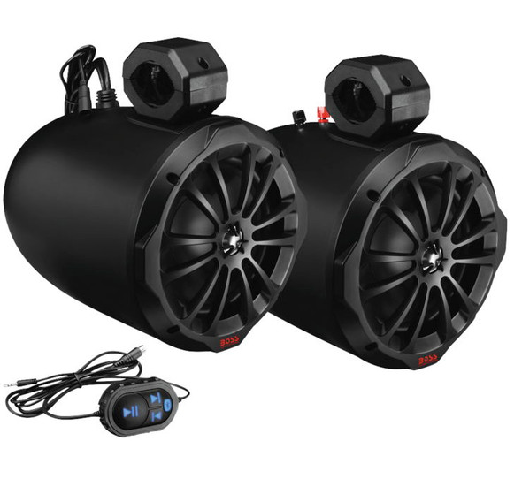 Boss Audio Systems Amplified Bluetooth Roll Cage Speaker Pods Black 8" B82ABT