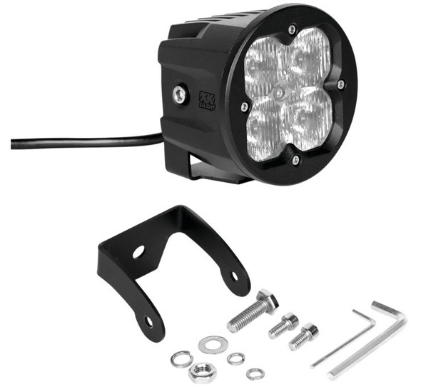 XK Glow Individual C3 Cube Lights With RGB Accent Lighting Black 3" XK065003-FO