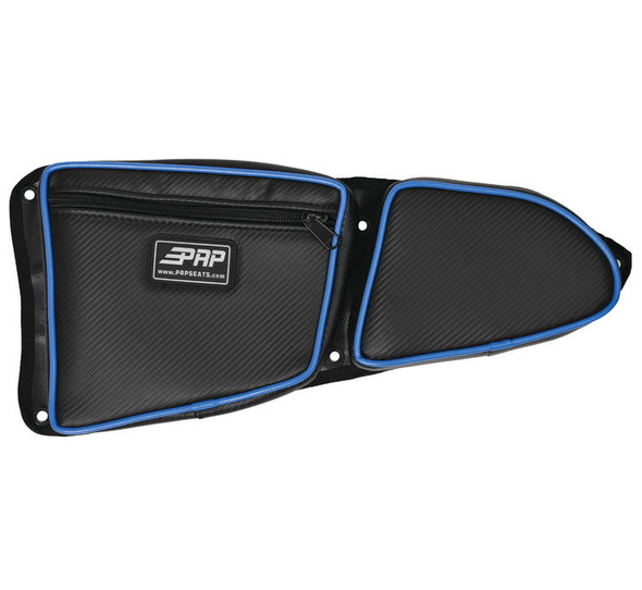 PRP Door Bags with Knee Pads for Polaris RZR Black/Blue E36-V