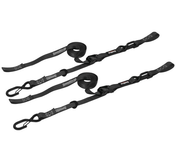 PRP 1" Cam-Lock Tie -Down With Snap "S" Hooks And Soft-Tie Black 13801-2