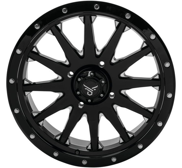 QuadBoss Wagon Wheels Black/Milled 20x7 RT-GW106207156BMIA