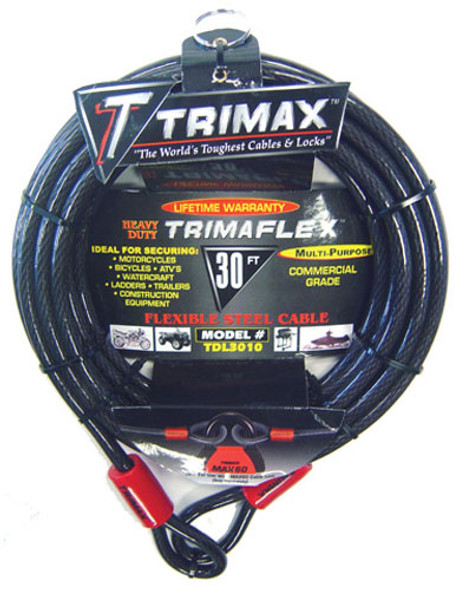 Trimax Dual Looped Cable 30' X 10Mm Tdl3010