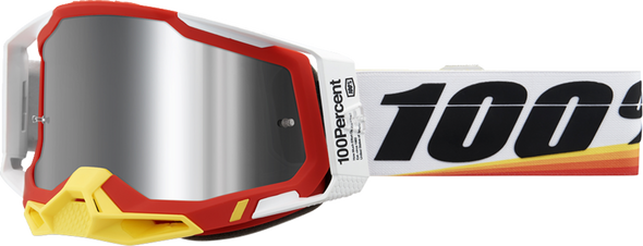 100% Racecraft 2 Goggles Ù Mirrored Lens 5001000016