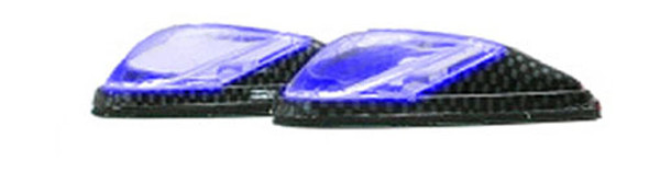 K&S Led Marker Lights Mini-Flush Mt. C.F. Body Blue (1 Led) W/Bo 25-9550B