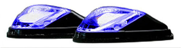 K&S Led Marker Lights Mini-Flush Mt. Blk Body Blue (1 Led) W/Bol 25-9530B