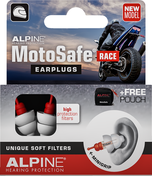 Alpine Hearing Protection Motosafe« Race Earplugs 11123111