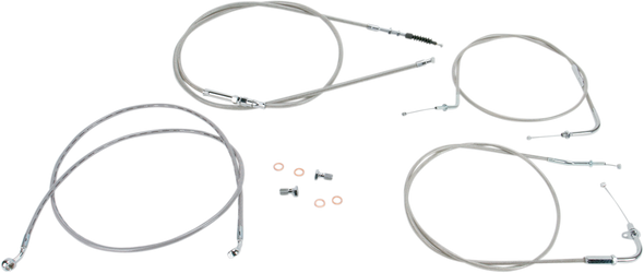 Baron Stainless Handlebar Cable Line Kit Ba8074Kt16