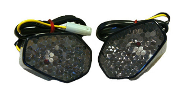 K&S Led Fairing Marker Lights For Suzuki Gsxr Models Smoke Lens ( 25-8531