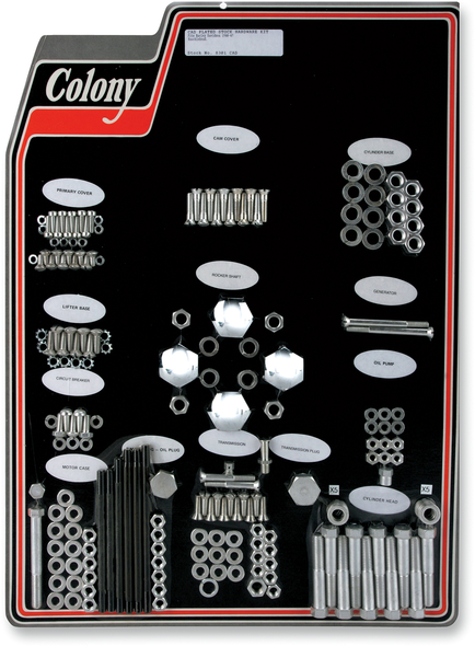 Colony Complete Stock Hardware Kit 8301 Cad