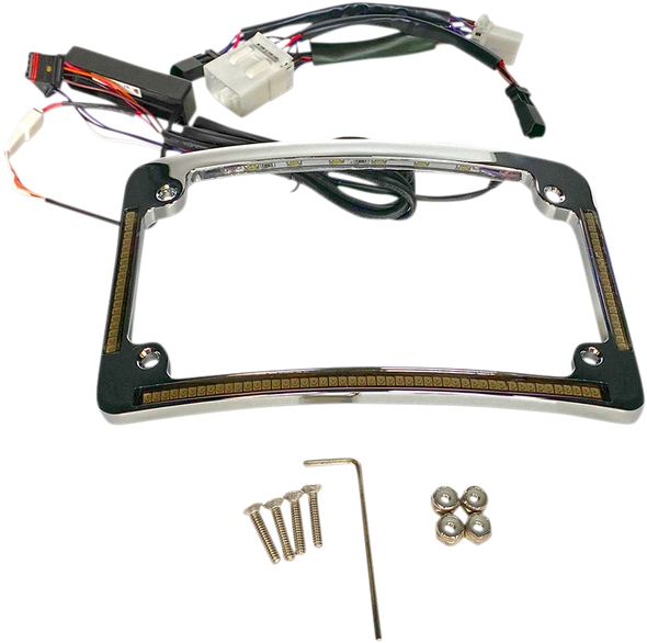 Custom Dynamics Plug & Play Run Brake Turn Led Radius License Plate Frame Tf05Hdc