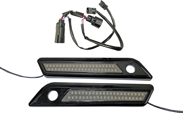 Custom Dynamics Saddlebag Latch Dual Color Accent Lights Cdsbldc4Sb