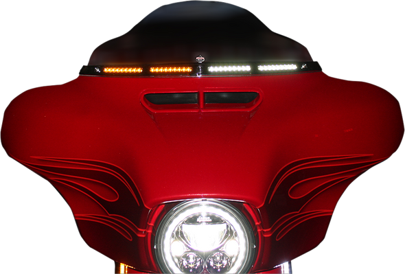 Custom Dynamics Genesis« 4 Dynamic Led Batwing Windshield Trim Cdwt205B