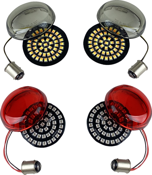 Custom Dynamics Genesis« 4 Led Front & Rear Turn Signal Kit Gen4Bcmkit1