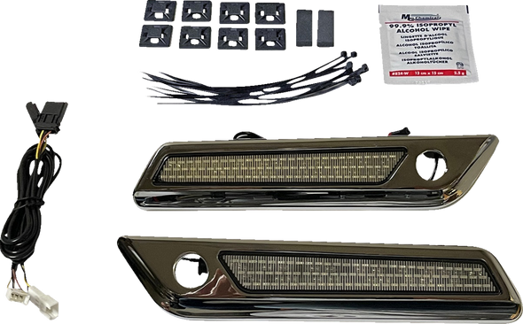 Custom Dynamics Saddlebag Led Latch Light Cdsblbcmsc
