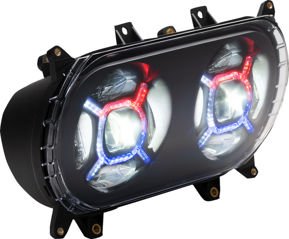 Custom Dynamics Proglowö Double-X Led Headlight Pgrgb