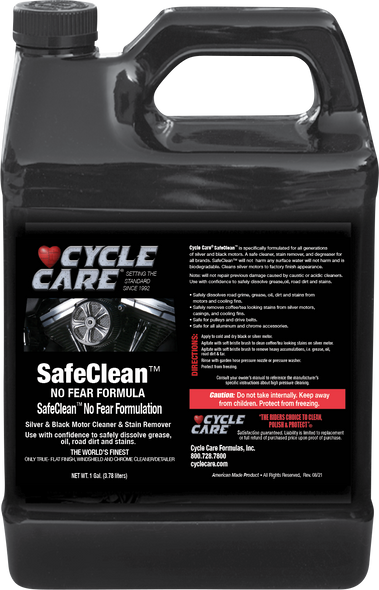 Cycle Care Formulas Safe Cleanö Silver And Black Engine Cleaner 15128
