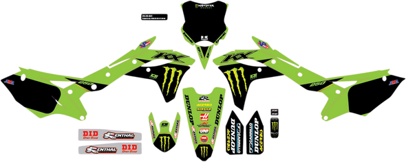 D'Cor Visuals Complete Graphics Kit 2021 Monster Energy 2020641