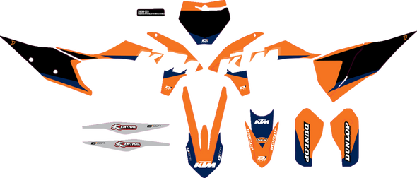 D'Cor Visuals Complete Graphics Kit Ktm Racing 2030223
