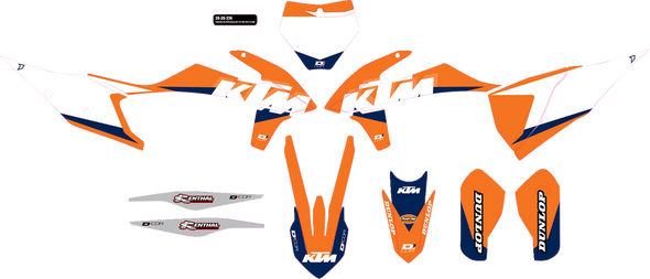 D'Cor Visuals Complete Graphics Kit Ktm Racing 2030224