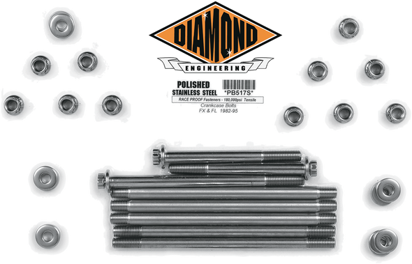 Diamond Engineering 12-Point Crankcase Bolt Kit Pb517S