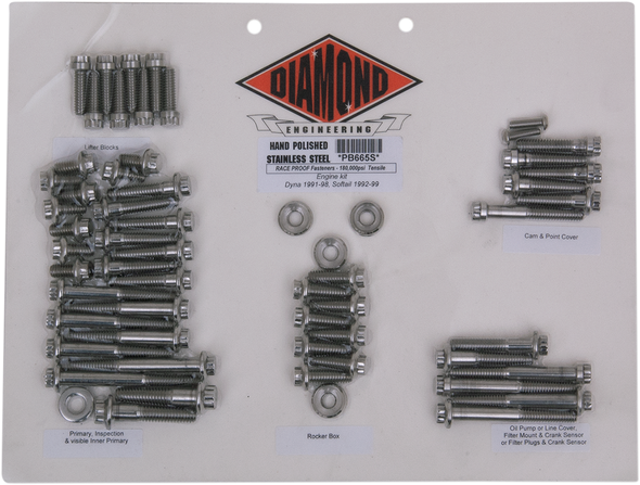 Diamond Engineering 12-Point Engine Kit Pb665S