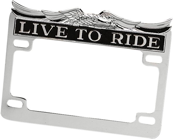 DRAG SPECIALTIES "Live To Ride" License Plate Frame DS-720809