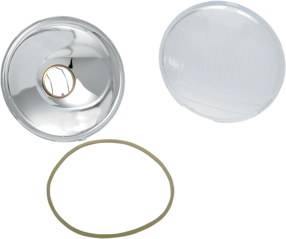 DRAG SPECIALTIES Custom 6-1 2" Headlight Assembly Lens 2001-0055