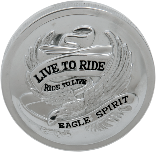 DRAG SPECIALTIES "Live to Ride" Gas Cap Non-Vented DS-390137