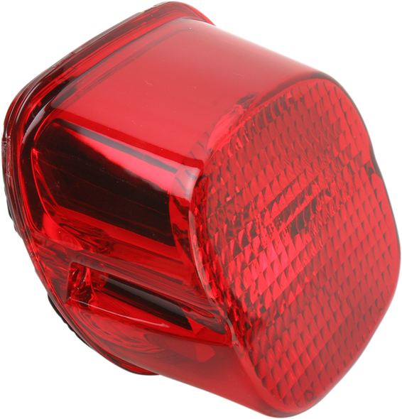 DRAG SPECIALTIES Laydown Taillight Lens with Bottom Tag Lens 2010-0783