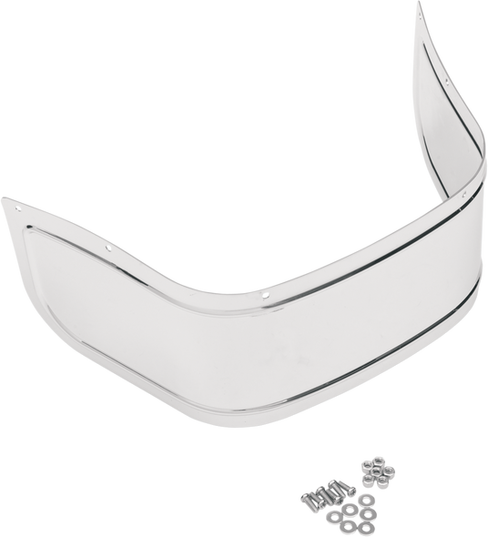 DRAG SPECIALTIES Chrome Plated Steel Front Fender Skirt Smooth 1405-0117