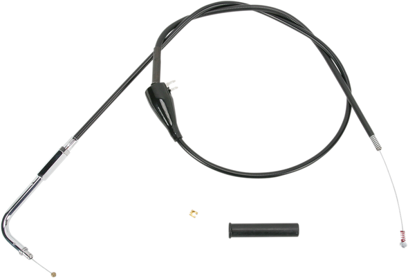 DRAG SPECIALTIES Black Vinyl Throttle Idle Cable 0651-0133