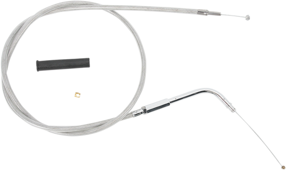 DRAG SPECIALTIES Stainless Braided Idle Cable 0651-0120