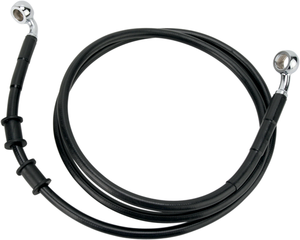 DRAG SPECIALTIES Extended Length Black Vinyl Brake Line Kit 1741-2896