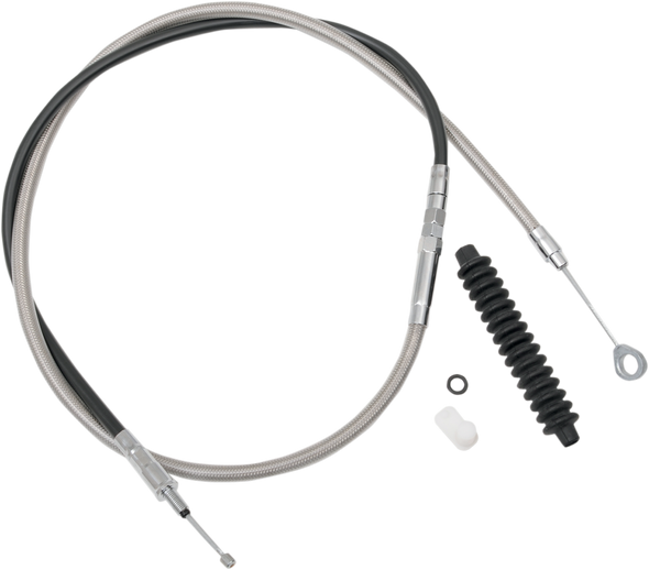 DRAG SPECIALTIES High-Efficiency Braided Stainless Steel Clutch Cable 0652-1460
