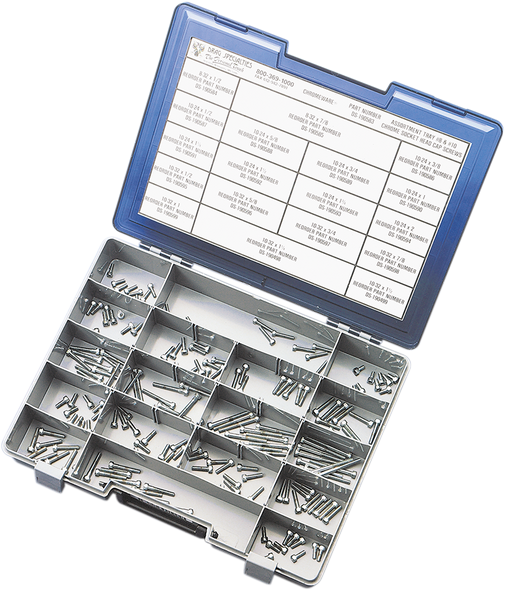 DRAG SPECIALTIES #8 & #10 Fine- and Coarse-Thread Bolt Assortment Kits DS-190583