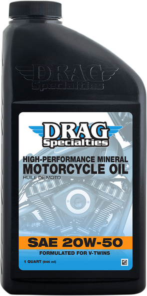 DRAG SPECIALTIES OIL V-Twin High-Performance Mineral Engine Oil 3601-0773