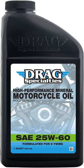 DRAG SPECIALTIES OIL V-Twin High-Performance Mineral Engine Oil 3601-0774