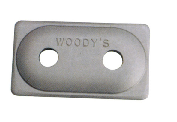 Woodys Angled Double Digger Aluminum Support Plate 5/16" - 12 Pcs Ada2-3775