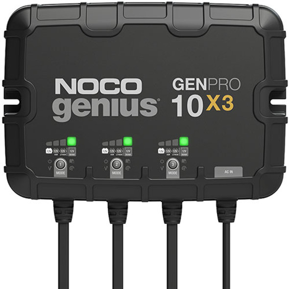 Genius Chargers 3-Bank 30A Onboard Battery Charger Genpro10X3