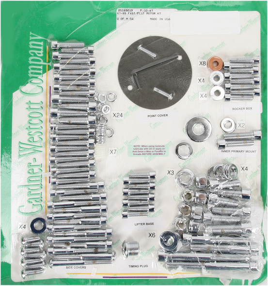 Gardner-Westcott Big Twin Motor Sets P8087