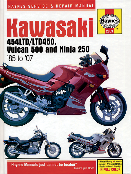 Haynes Motorcycle Repair Manual Kawasaki, Motorcycle M2053