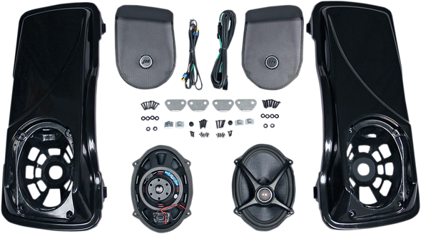 J & M Saddlebag-Lid Kit W Rokker« Xxr 5X7 Speakers Hsbl065X7Xxr